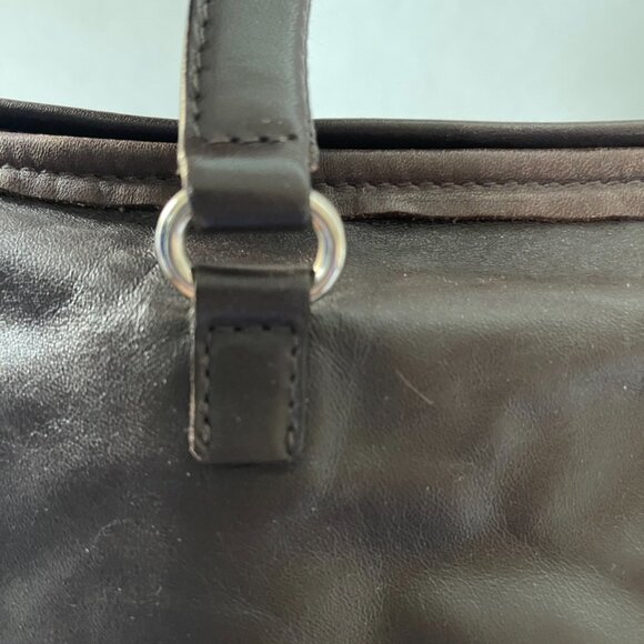 Prada Brown Leather Handbag (48741) - Picture 6 of 11